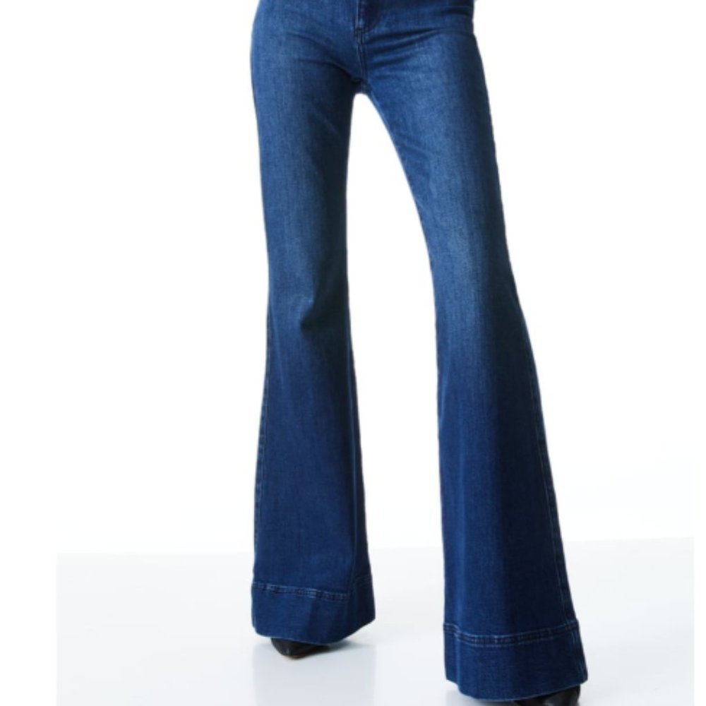 Alice + Olivia Beautiful High Rise Bell jeans - size 25